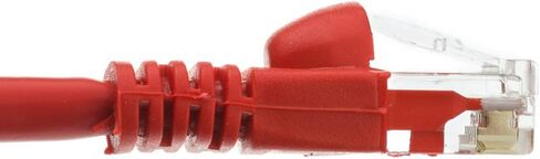 CableWholesale Cat5e Ethernet Cable, 24AWG, RJ45 Gold Plate Connector, ETL, 4 Pair Stranded Copper, Snagless Boot Unshielded Twisted Pair (UTP) Internet Network Patch Cable, 1.5 Foot, Red in Saudi Arabia