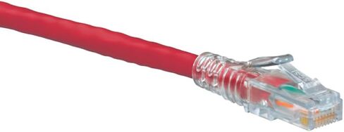 Leviton 6D460-10R eXtreme 6+ SlimLine Patch Cord, CAT 6, 10-Foot Length, Red in Saudi Arabia