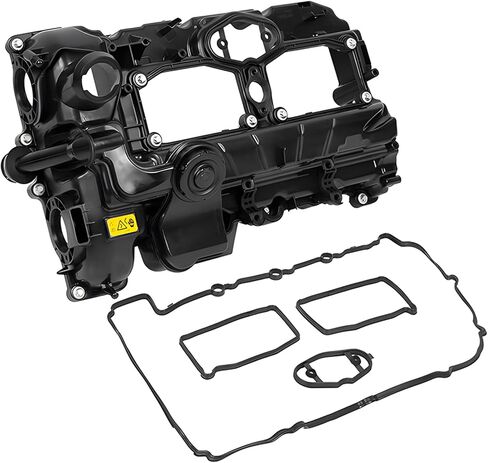 طقم غطاء الصمام N55 مع الحشية والمسامير المتوافقة مع 2010-2018 BMW 335i/435i/535i/640i/X3/X5/X6 3.0L Turbo- يستبدل E346-AS 11127570292 in Kuwait