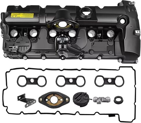 طقم غطاء الصمام N55 مع الحشية والمسامير المتوافقة مع 2010-2018 BMW 335i/435i/535i/640i/X3/X5/X6 3.0L Turbo- يستبدل E346-AS 11127570292 in Kuwait