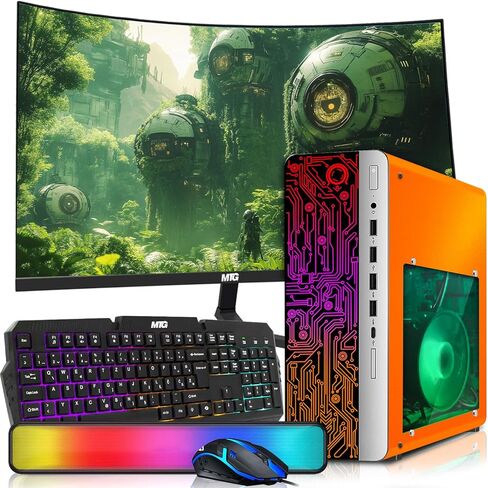كمبيوتر مكتبي HP Lambo AMD A10-9700، ذاكرة وصول عشوائي 16 جيجابايت، 1 تيرابايت SSD، شاشة منحنية 32 بوصة، RGB KBM مع مساعد AI، WiFi، مكبر صوت RGB، Windows 11 (متجدد) in Saudi Arabia