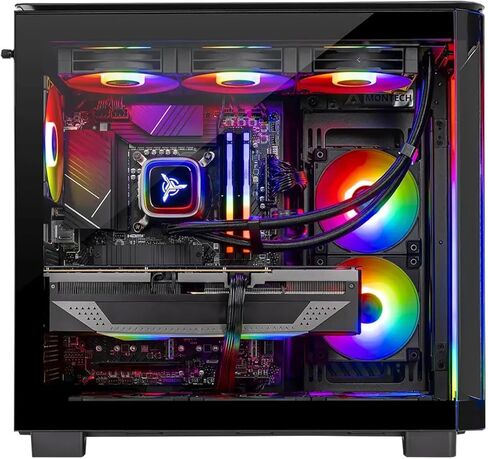كمبيوتر الألعاب Skytech Gaming King 95، AMD Ryzen 7 7800X3D 4.2 جيجا هرتز، AMD RX 9070XT 16 جيجابايت VRAM، 1 تيرابايت Gen4 NVMe SSD، 32 جيجابايت DDR5 RAM 5600، 850 واط Gold PSU، 360 ARGB AIO، Wi-Fi، Win 11، سطح المكتب in Kuwait