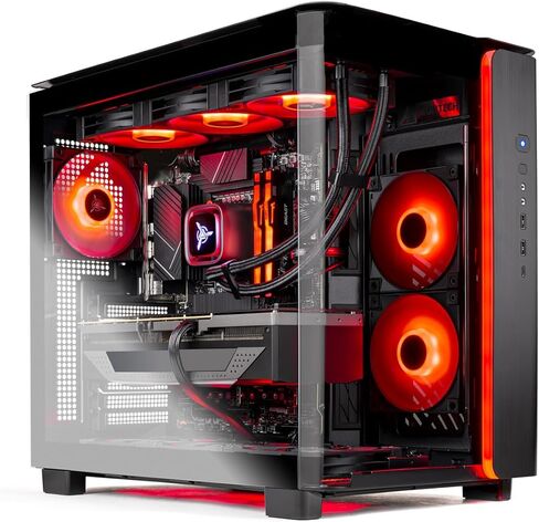 كمبيوتر الألعاب Skytech Gaming King 95، AMD Ryzen 7 7800X3D 4.2 جيجا هرتز، AMD RX 9070XT 16 جيجابايت VRAM، 1 تيرابايت Gen4 NVMe SSD، 32 جيجابايت DDR5 RAM 5600، 850 واط Gold PSU، 360 ARGB AIO، Wi-Fi، Win 11، سطح المكتب in Kuwait