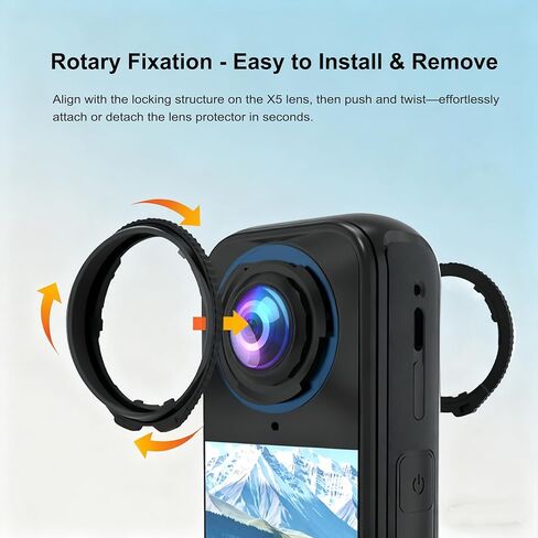 واقي عدسة لجهاز Insta360 X4 Air، مضاد للخدوش، مضاد للغبار، مضاد للزيوت، سهل التركيب in Saudi Arabia