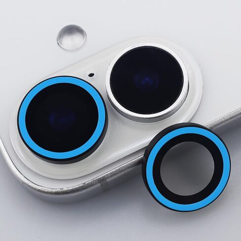 BONVAN for iPhone 17 Camera Lens Protector Glow in the Dark Tempered Glass Screen Accessories Luminous Lens Cover (6PCS) (Colorful) in Kuwait