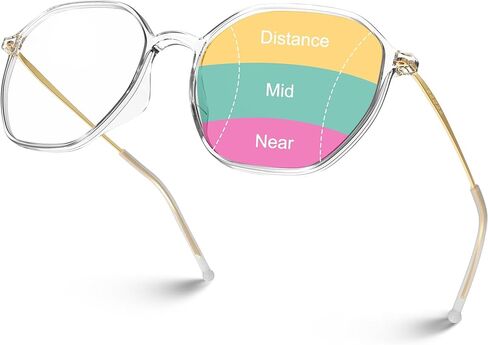 VISOONE Lightweight Progressive Multifocal Anti-Fog Reading Glasses TR90 with Blue Light Blocking Stylish Women Men RANE in Saudi Arabia