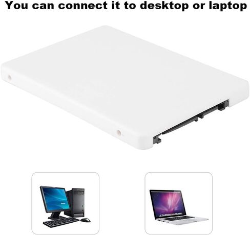 محول M.2 NGFF إلى 2.5 بوصة SATA 3.0، محول M.2 SSD إلى SATA، مفتاح B+M/مفتاح M SATA قائم على NGFF SSD إلى بطاقة محول SATA 3.0 (أبيض) in Kuwait