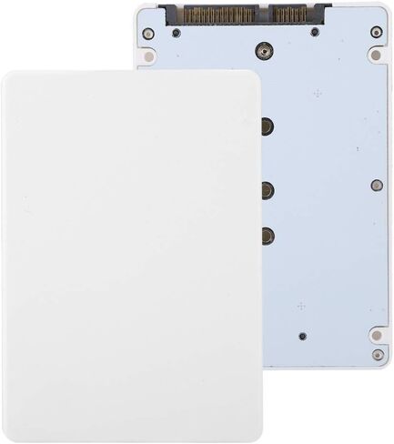 محول M.2 NGFF إلى 2.5 بوصة SATA 3.0، محول M.2 SSD إلى SATA، مفتاح B+M/مفتاح M SATA قائم على NGFF SSD إلى بطاقة محول SATA 3.0 (أبيض) in Kuwait