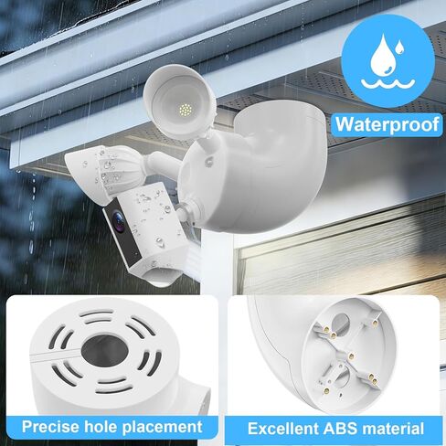 Eave Mount for Ring Floodlight Cam Wired Plus/Pro، Ring Smart Lighting Floodlight، كاميرات Floodlight السلكية Blink، كاميرا Wyze Floodlight V2/Pro وRoku Flood Light Cam، سهلة التركيب in Kuwait