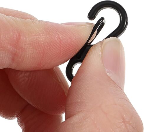12 PCS Mini Carabiner Clip Small Paracord Clips Metal Tiny Spring Snap Hook Keychains for Backpack Bottle Outdoor Camping Accessories in Saudi Arabia