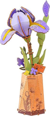 Rowood 3D Puzzles for Adults,Poinsettia Building Set Craft Kit,Artificial Flower Botanical Collection,Christmas Flowers Decoration Centerpiece for Table in Saudi Arabia