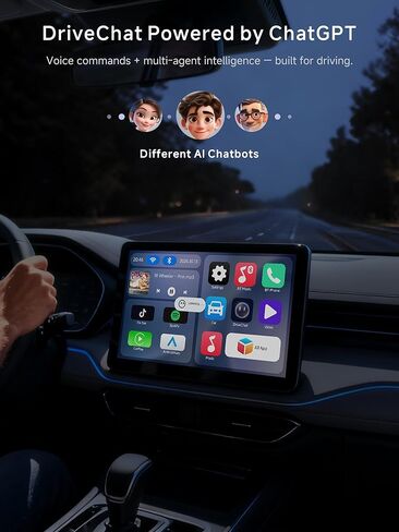 صندوق Magic CarPlay، محول CarPlay اللاسلكي يدعم بطاقة Netflix/YouTube/TF، 2GB+16GB AI Box Carplay، التوصيل والتشغيل، Drivechat مع مهارات الذكاء الاصطناعي، WiFi مزدوج، بلوتوث، يناسب سيارات CarPlay السلكية OEM in Kuwait