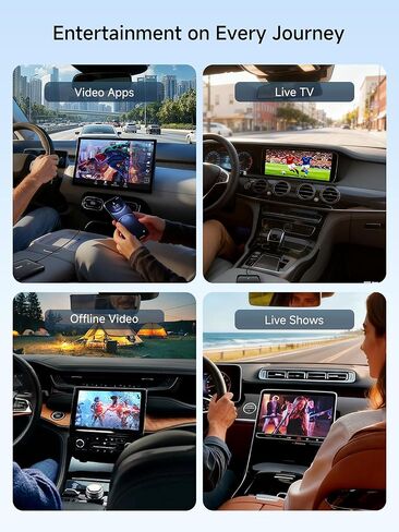 صندوق Magic CarPlay، محول CarPlay اللاسلكي يدعم بطاقة Netflix/YouTube/TF، 2GB+16GB AI Box Carplay، التوصيل والتشغيل، Drivechat مع مهارات الذكاء الاصطناعي، WiFi مزدوج، بلوتوث، يناسب سيارات CarPlay السلكية OEM in Kuwait