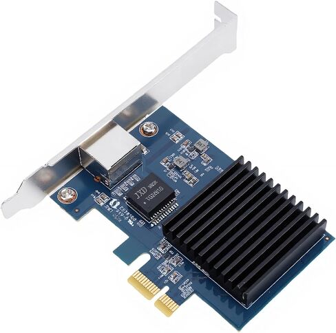 بطاقة الشبكة PCIe 10G مجموعة شرائح RTL8127 PCI Express Gen 4 X1 إلى 10 جيجابت إيثرنت محول توافق واسع لخوادم Linux وأجهزة الكمبيوتر المكتبية in Kuwait