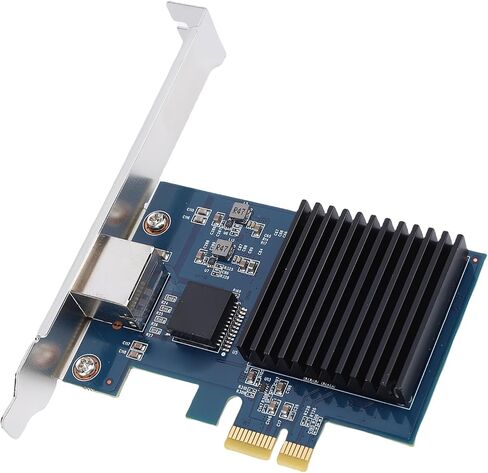 بطاقة الشبكة PCIe 10G مجموعة شرائح RTL8127 PCI Express Gen 4 X1 إلى 10 جيجابت إيثرنت محول توافق واسع لخوادم Linux وأجهزة الكمبيوتر المكتبية in Kuwait
