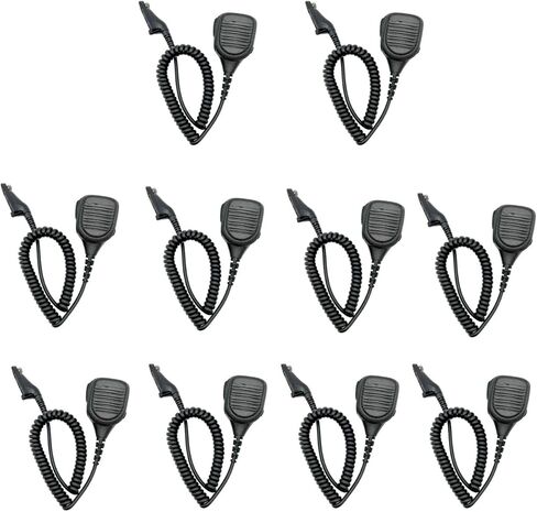 10 Pack PMMN4050AL PMMN4025AL PMMN4025 PMMN4050A Heavy Duty Remote Speaker Mic Shoulder Lapel Microphone for APX6000 APX7000 APX8000 XPR6550 XPR6580 XPR7550e XPR7550 XPR7350e Portable Radio in Saudi Arabia
