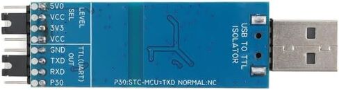 USB to TTL Module CH340C for Arduino/ESP32 with Signal Isolation, UART Serial Port Adapter in Kuwait