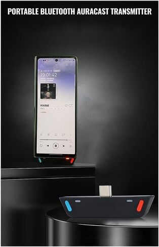 Aboiled Type-C Bluetooth 5.4 Transmitter for Headphones - High-Definition Auracast Audio Streaming for Mobile and Game Players in Kuwait
