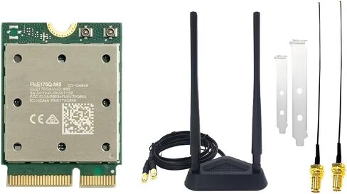 Aboiled WiFi 7 Network Card - Bluetooth 5.4 Tri-Band 5800M M.2 NGFF WiFi Adapter for High-Speed Internet in Kuwait