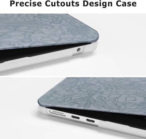 Moseso متوافق مع MacBook Air 13 بوصة الحالة 2025 2024 2023 2022 M3 A3113 M2 A2681 ، مقفات خضراء منسوب الكركديه. in Kuwait