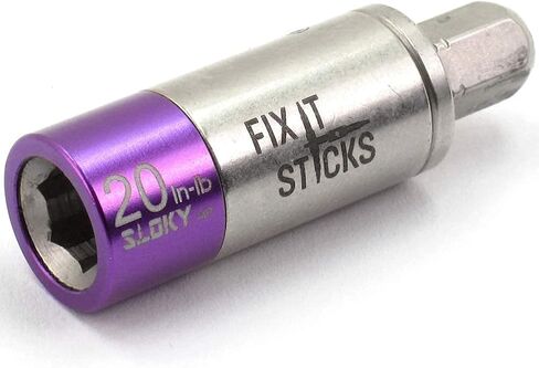 Fix It Sticks Field Hunting Outdoors Gun Maintenance Adjustable Fits 1/4in Bit T-Way Wrench Small Torque Limiter, 18 in-lb in Kuwait
