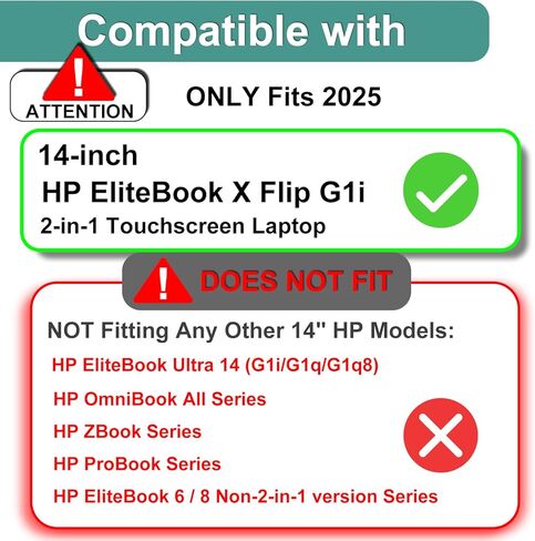 KEANBOLL (عبوة من قطعتين) مصممة لواقي شاشة HP EliteBook X Flip G1i الجديد مقاس 14 بوصة لعام 2025، يحجب الضوء الأزرق غير اللامع ومضاد للوهج ودرع مضاد لبصمات الأصابع - (مناسب فقط للإصدار 2 في 1!) in Kuwait