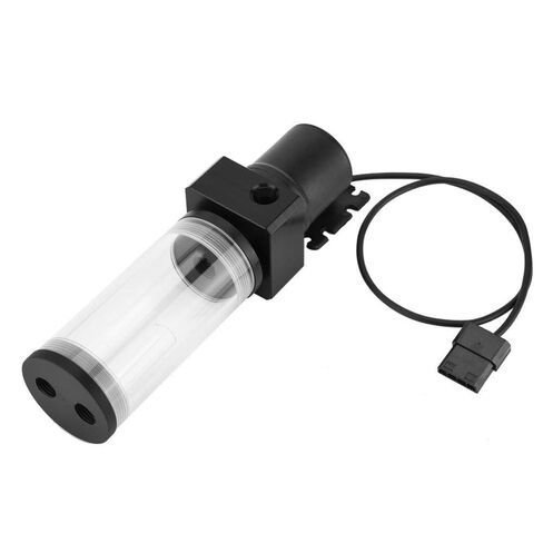 19W 12v CPU Water Cooling Pumpe Reservoir DIY Combo, 800L/H, G 1/4" Thread Port, PC CPU Water Cooling System Heat Exchanger Tool, Transparent Acrylic Material, Easy Install(110mm) in Kuwait
