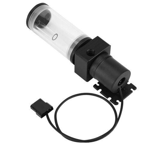 19W 12v CPU Water Cooling Pumpe Reservoir DIY Combo, 800L/H, G 1/4" Thread Port, PC CPU Water Cooling System Heat Exchanger Tool, Transparent Acrylic Material, Easy Install(110mm) in Kuwait