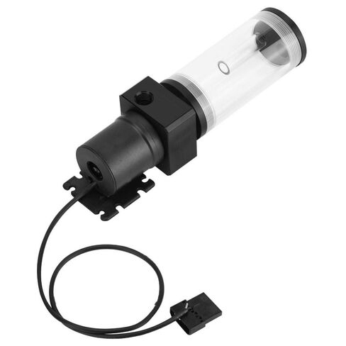 19W 12v CPU Water Cooling Pumpe Reservoir DIY Combo, 800L/H, G 1/4" Thread Port, PC CPU Water Cooling System Heat Exchanger Tool, Transparent Acrylic Material, Easy Install(110mm) in Kuwait