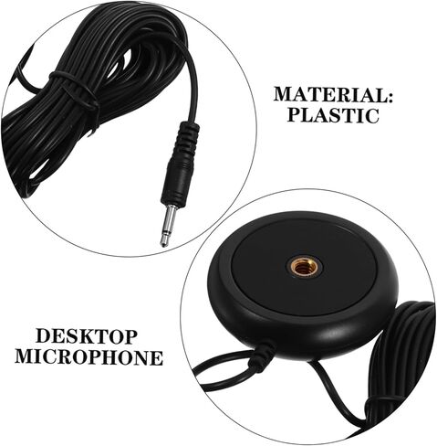 Calibration Microphone for Audio Tuning Measurement Mic for Desktop Conference and Theater Systems Black Straight Plug Precise Voice Pickup Noise Reduction in Saudi Arabia