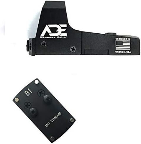 Ade Advanced Optics Mini RD3-006x Green Dot Reflex البصر لـ Colt 1911 لوحة تركيب المسدس القياسية التي تحل محل البصر الخلفي in Kuwait