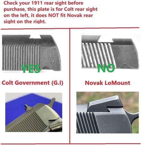 Ade Advanced Optics Mini RD3-006x Green Dot Reflex البصر لـ Colt 1911 لوحة تركيب المسدس القياسية التي تحل محل البصر الخلفي in Kuwait