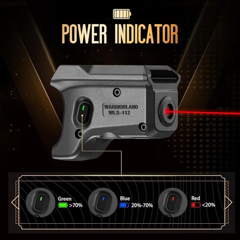 WARRIORLAND Red Laser Sight Fit Sig Sauer P320 Compact M18 & P320 بالحجم الكامل M17، أول شعاع أحمر مع مؤشر الطاقة، ليزر P320 مع مفتاح تشغيل/إيقاف يمكن استخدامه بكلتا اليدين، WLS-112 in Kuwait