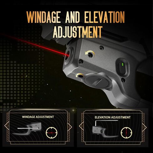 WARRIORLAND Red Laser Sight Fit Sig Sauer P320 Compact M18 & P320 بالحجم الكامل M17، أول شعاع أحمر مع مؤشر الطاقة، ليزر P320 مع مفتاح تشغيل/إيقاف يمكن استخدامه بكلتا اليدين، WLS-112 in Kuwait