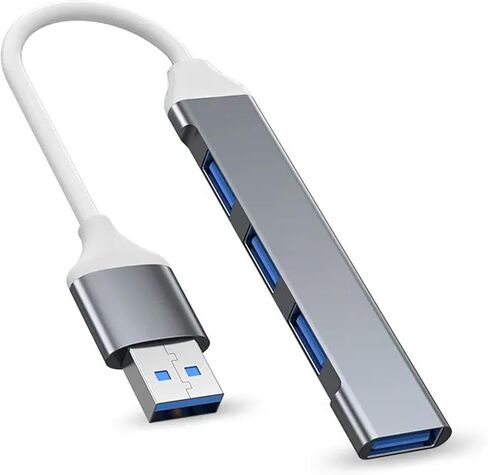 محول USB Hub متعدد المنافذ 4 منافذ USB مقسم USB لأجهزة الكمبيوتر المحمول وXbox ومحرك أقراص فلاش وHDD ووحدة التحكم والطابعة والكاميرا ولوحة المفاتيح والماوس والمزيد in Saudi Arabia
