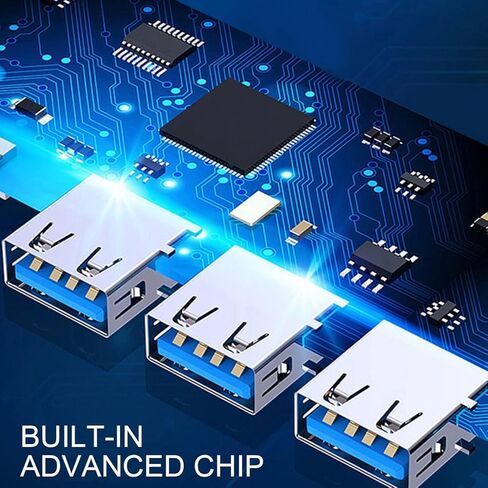 محول USB Hub متعدد المنافذ 4 منافذ USB مقسم USB لأجهزة الكمبيوتر المحمول وXbox ومحرك أقراص فلاش وHDD ووحدة التحكم والطابعة والكاميرا ولوحة المفاتيح والماوس والمزيد in Saudi Arabia