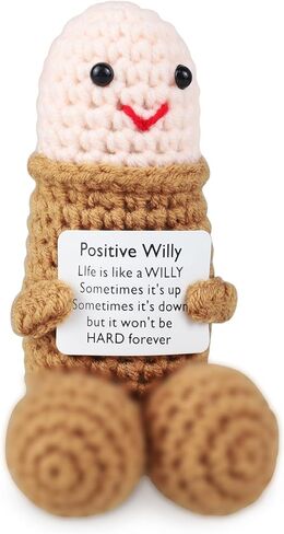 Halloween Crochet Kit,Emotional Support Plushies,Emotional Support Crochet,Funny Positive Doll, Cute Crochet-Doll, Birthday Gifts for Men,Gift for Boyfriend, for Men in Kuwait