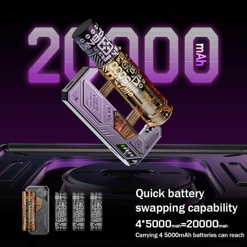 شاحن بطارية 21700 شاحن بطارية وظيفة بنك الطاقة 3A شاحن سريع للبطاريات القابلة لإعادة الشحن ليثيوم أيون 21700 (باستثناء البطارية) in Kuwait