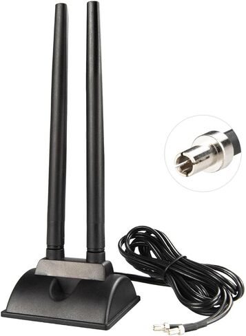 Boobrie Dual Band WiFi Antenna 2.4GHz 5GHz 5.8GHz TS9 WiFi Antenna with Magnetic Base 5dBi External Antennas for Wi-Fi Router/Hotspot/Industrial IoT/Car WiFi, 6.56Ft Low Loss Cable in Saudi Arabia