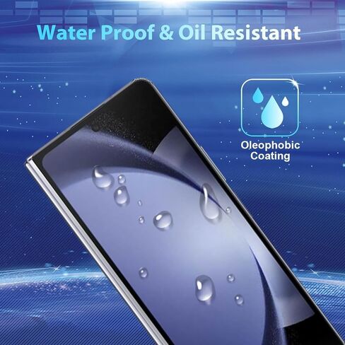 [مجموعة مكونة من 6 قطع] واقي شاشة متوافق مع هاتف Galaxy Z Fold 5 5G - 2 طبقة داخلية من مادة TPU + 2 زجاج مقسى خارجي + 2 واقي لعدسة الكاميرا، وضوح عالي، مضاد للكسر in Kuwait