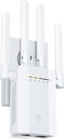 WiFi Extender for Home| WiFi Repeater & Wireless Signal Booster-10K+sq.ft, Supporting 75 Devices, WPS Setup & Ethernet Port in Kuwait