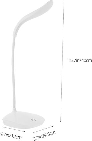USB Night Light and Eye Protection Book Reading Lamp 360° Rotation USB Learning Light for Bedside and Nursing, White in Saudi Arabia