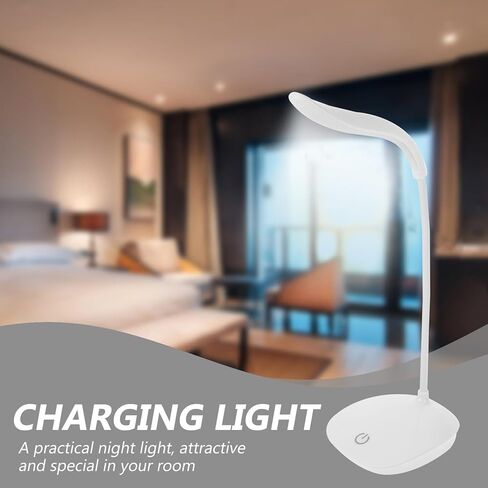USB Night Light and Eye Protection Book Reading Lamp 360° Rotation USB Learning Light for Bedside and Nursing, White in Saudi Arabia