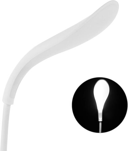 USB Night Light and Eye Protection Book Reading Lamp 360° Rotation USB Learning Light for Bedside and Nursing, White in Saudi Arabia