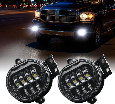 مصباح ضباب LED أبيض من SUPAREE متوافق مع مجموعة مصابيح الضباب F-ord F150 2015-2020 المقاومة للماء بقدرة 36 ​​وات، عبوة من قطعتين in Kuwait