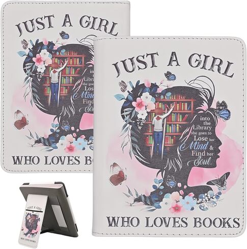 حافظة لجهاز Kindle Paperwhite مقاس 7 بوصات/6.8 بوصات (الجيل الثاني عشر/الحادي عشر - 2024/2021) وإصدار Kindle Colorsoft Signature Edition، غطاء حامل من الجلد الصناعي النحيف لمحبي الكتب، تنبيه/غفو تلقائي لـ Paperwhite 2024 in Saudi Arabia
