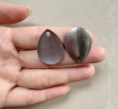 100pcs Original DIY Unpainted Unelectroplated Steel Colorado Spinner Blades Smooth Finish in Saudi Arabia