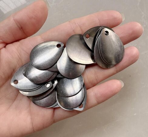 100pcs Original DIY Unpainted Unelectroplated Steel Colorado Spinner Blades Smooth Finish in Saudi Arabia
