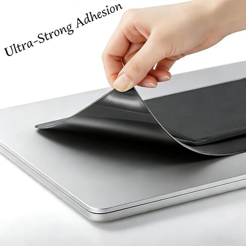 منظم 3 جيوب، حامل ماوس لعصا الكمبيوتر المحمول - غلاف القرص الصلب الخارجي لجهاز MacBook، حامل SSD لعصا الكمبيوتر المحمول على الحقيبة منظم لاصق جيب تخزين - أسود in Kuwait