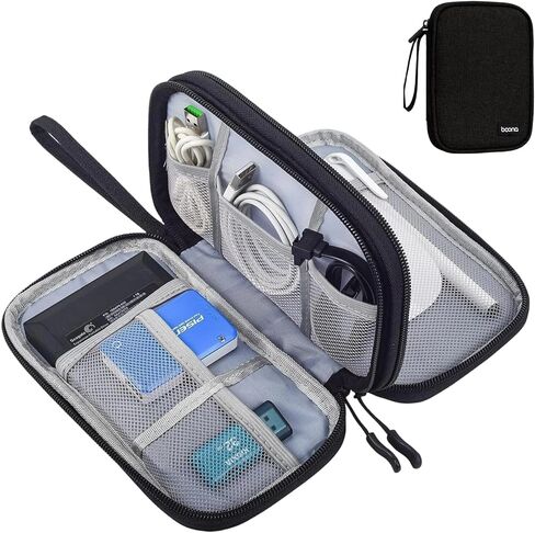 External Hard Drive Case - Electronic Organizer Travel USB Cable Accessories Bag/Case, Shockproof Storage Bag, Single-Layer in Saudi Arabia